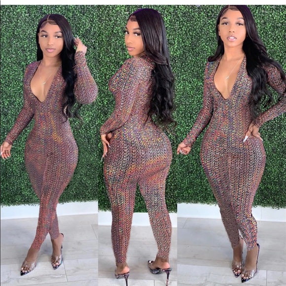 Brand new Womens sexy graphic printed jumpsuit - Picture 1 of 4